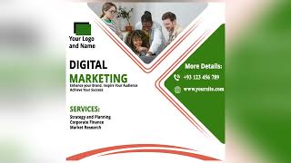 Social Media Banner Design in Photoshop