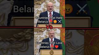 Countries That Hate Belarus Vs Countries That Love Belarus #shorts #youtubeshorts