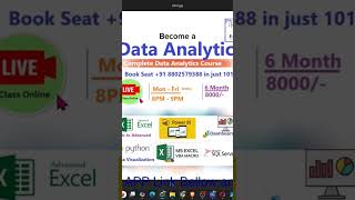 #" Live demo class in data analysis #course# with# sujit sir # shorts# videos#