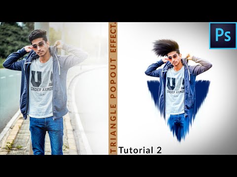 Triangle Popout Effect | Photoshop Tutorial | |Sinhala | #photoshoptutorial #techwithdanuphotoshop