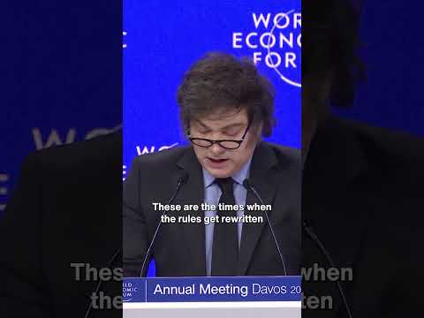 Are we in a historic moment of change? #Davos2025 #WorldEconomicForum #JavierMilei