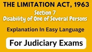 Section 7, Limitation Act | Judiciary
