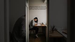 Train your brain to focus! Silence distraction, embrace boredom.#DeepWork#FocusChallenge#ShineWithin