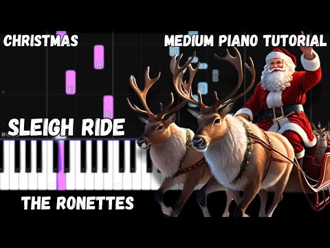 The Ronettes - Sleigh Ride (Medium Piano Tutorial)