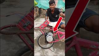 making homemade electric cycle ⚡⚡#motor #dc #cycle #RKG 😱