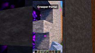 Minecraft Creeper Portal #minecraft #shorts