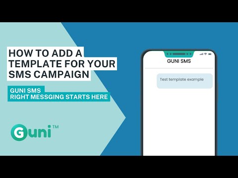 How to add template with Guni SMS