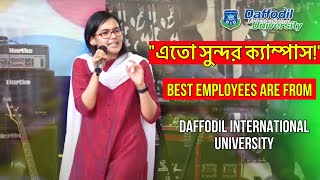 Munzereen Shahid at 3rd DIU Club Carnival 2022 @ Daffodil  Smart City (DSC)