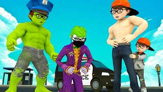 NickHulk and TaniHulk's School Bus Survival Guide Zombie Apocalypse | Scary Teacher 3D Zombies