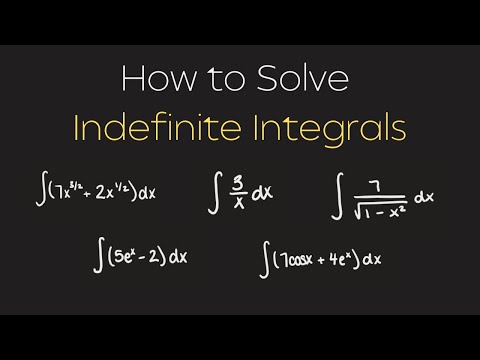 How to Solve Indefinite Intergrals | Introduction to Integrals