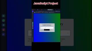 Create Dictionary app by using html CSS and JS | #day44 JavaScript Project #dictionary #jsproject