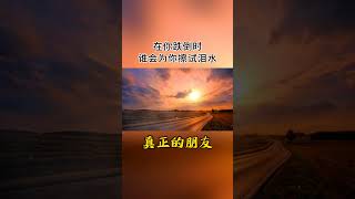 00051/风雨人生路，谁与你同行，不经历风雨，又怎能见彩虹，在你跌倒时，谁会为你擦拭泪水，在你需要钱时，谁会慷慨解囊，在你孤独无助时... #人生感悟 #人生智慧 #心灵感悟 #生活感悟 #正能量