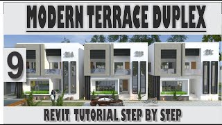 MODERN TERRACE DUPLEX REVIT TUTORIAL 9 ENTOURAGE DESIGN