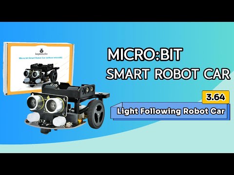 KS4036F Keyestudio Micro:bit Smart Robot Car Project 3.64 Light Following Robot Car #microbit #robot