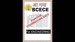 2024 BCECE expected date for Engineering COUNSELLING #BCECE #engineering