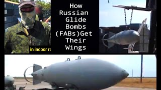 How Russian Glide Bombs get a UMPK aerial bomb glide kit attached