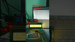 #arduino, #dht11 , #i2c ,   This Project show the Temperature & Humidity