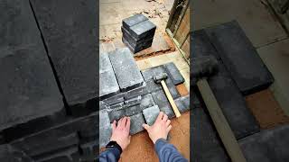 The sounds of a new path #diy #builder #trendingonshorts #asmr #paving by