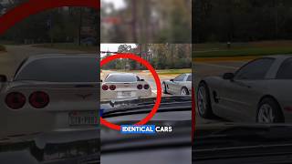 Identical cars line up at red light , then THIS happens!
