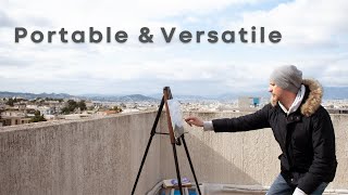 Testing a NEW Portable EASEL – Full Oil Painting Demo!