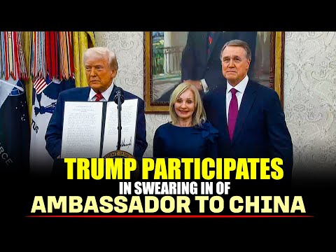Trump attends in Swearing-In Ceremony for Ambassador to People's Republic of China, David Purdue
