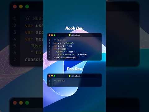 🪄 Noob vs Pro Javascript Developer  | JS StringOps