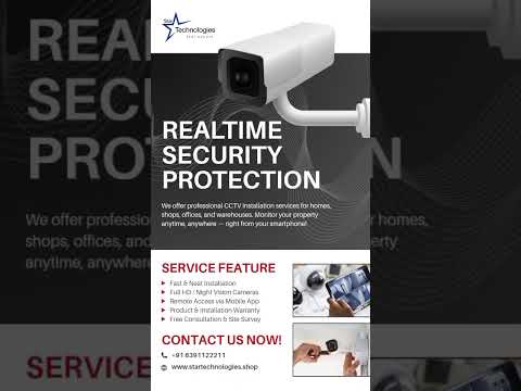 🔒 Real-Time Security Starts Here – With Star Technologies CCTV Solutions! 📹