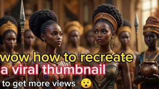 HOW TO RECREATE A VIRAL THUMBNAIL FOR MORE VIEWS : #folktales #viralthumbnails  #viralvideo  #viral
