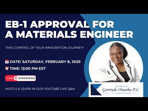 Exciting News! EB-1A GREEN CARD APPROVED IN 7 MONTHS & 8 DAYS - Materials Engineer