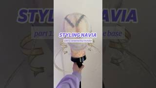 Styling Navia’s wig! | Pt. 1 #genshinimpact#cosplay#wigstyling