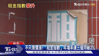 年增率再破2%! 不只買房難.租屋族也苦哈哈｜十點不一樣20231130 @TVBSNEWS01