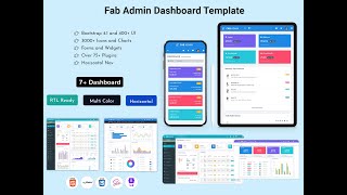 Responsive WebApp Template Bootstrap Admin Dashboard UI Kit – Fab