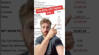 UFC Fighter Pay Revealed!! #SHORTS