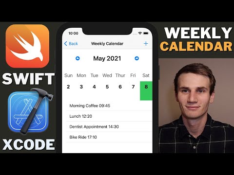 Weekly Calendar Swift Xcode Tutorial | Daily Events List