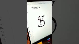 K + S  Logo Design 👌💕 #logodesign #graphicdesign #webdesign #shorts #viral
