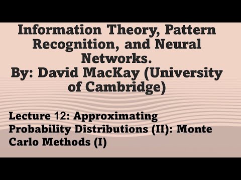 Lecture 12: Approximating Probability Distributions (II): Monte Carlo Methods (I)