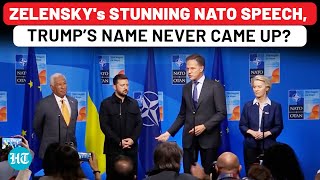 Watch Now: Zelensky Gets Emotional on Stage, Drops NATO Weapons Shocker on Russia During Speech