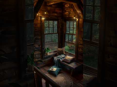 Heavy rain to relax tired body and sleep #cozycottage #rainsoundsforsleeping  #relax