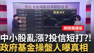美科技股.台積ADR跌!資金轉中小股..鎖定投信卡位?台積電供應鏈"往上游漲"?!設備.CoWoS漲完..轉原料?│陳斐娟 主持 │20250721│關我什麼事feat.黃豐凱,王兆立