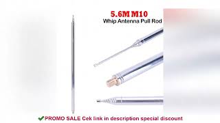 5.6M Stainless Steel Telescopic Whips M10 Thread Telescopic Antenna Radio Antenna for HF Radio V Ant
