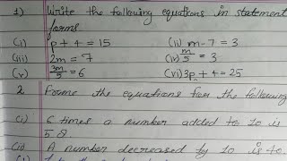 NCERT Class 7 Maths Lesson 4 Session 2, Ex2, Q1, Q2 #maths #sheenammalik #doubt #school #equations