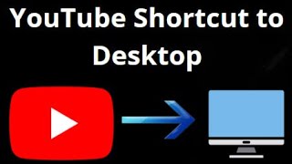How to Create or Add YouTube Shortcut to Desktop | Add YouTube Icon to Desktop in Windows