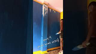 paint home urself #asainpaints #bergerpaints #colour #homecolor #homepainting