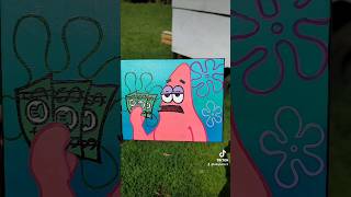 "I have 3 dollars" canvas art painting 🎨🩷 #art #canvaspainting #beginneracrylicpainting