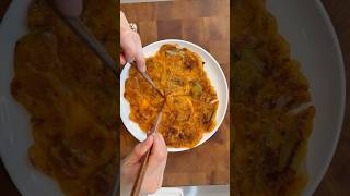 4-ingredients kimchi jeon or pancakes #shorts