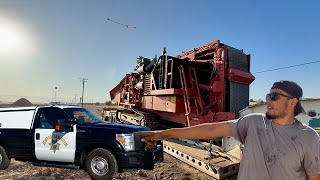 D.O.T Pulled Me Over While Hauling 100Ton Grinder😱❗️