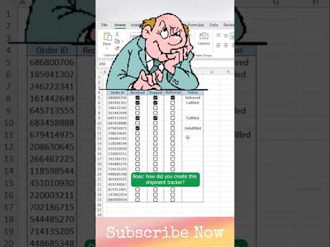 Create a shipment tracker in #excel #trading #excelshortcuts #exceltricks #excelacademy #spreadsheet