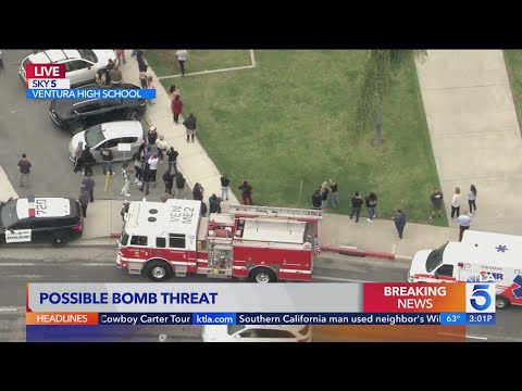 Students evacuated from Ventura High School due to reported bomb threat