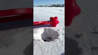 Snowball fight but make it aesthetic 💫 #satisfying #snow