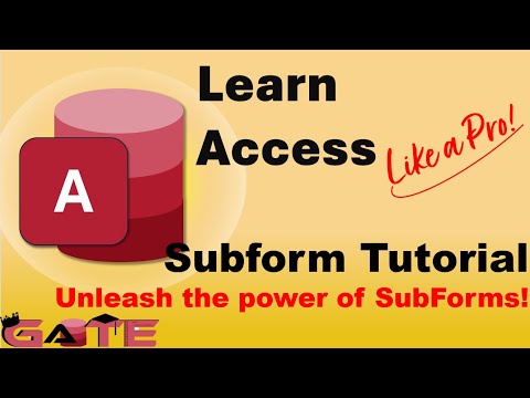3.1 - Access Subform Tutorial - Learn the flexibility of subforms! (Microsoft Access Tutorial)